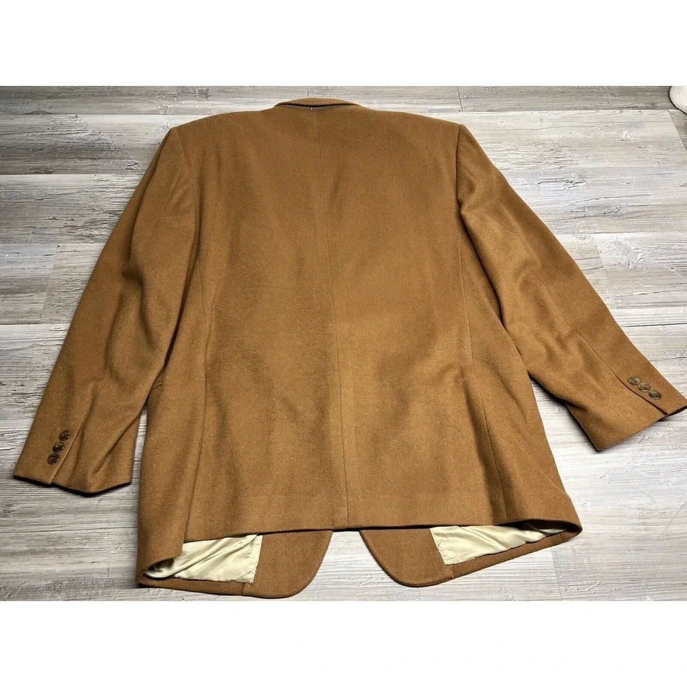 Vintage Gino Salvaggi International Collection Blazer Sport Coat Brown Wool 46 R